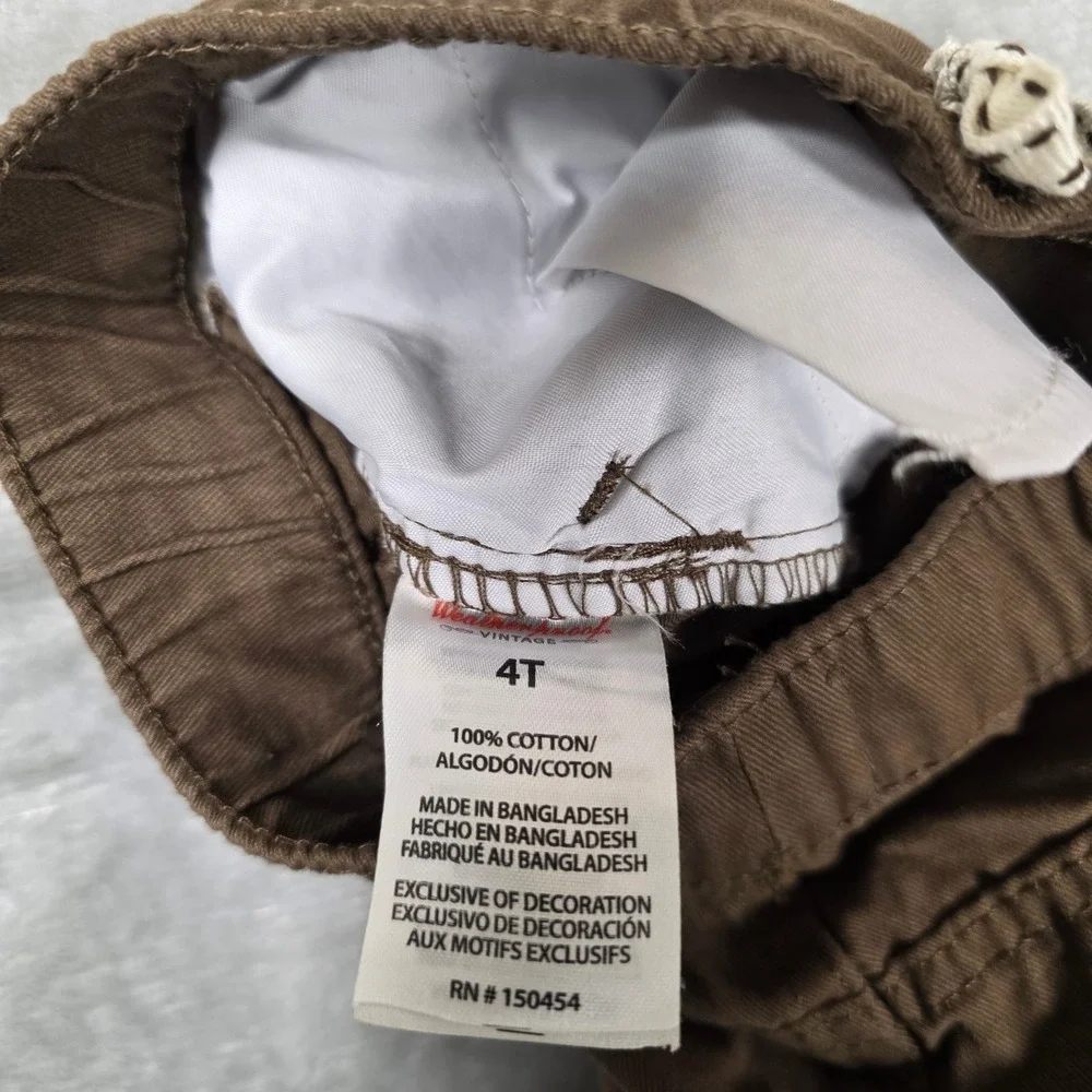 Weatherproof Vintage 2pc‎ Outfit Set Boys 4T Brown Gray Good Pocket Tee Joggers